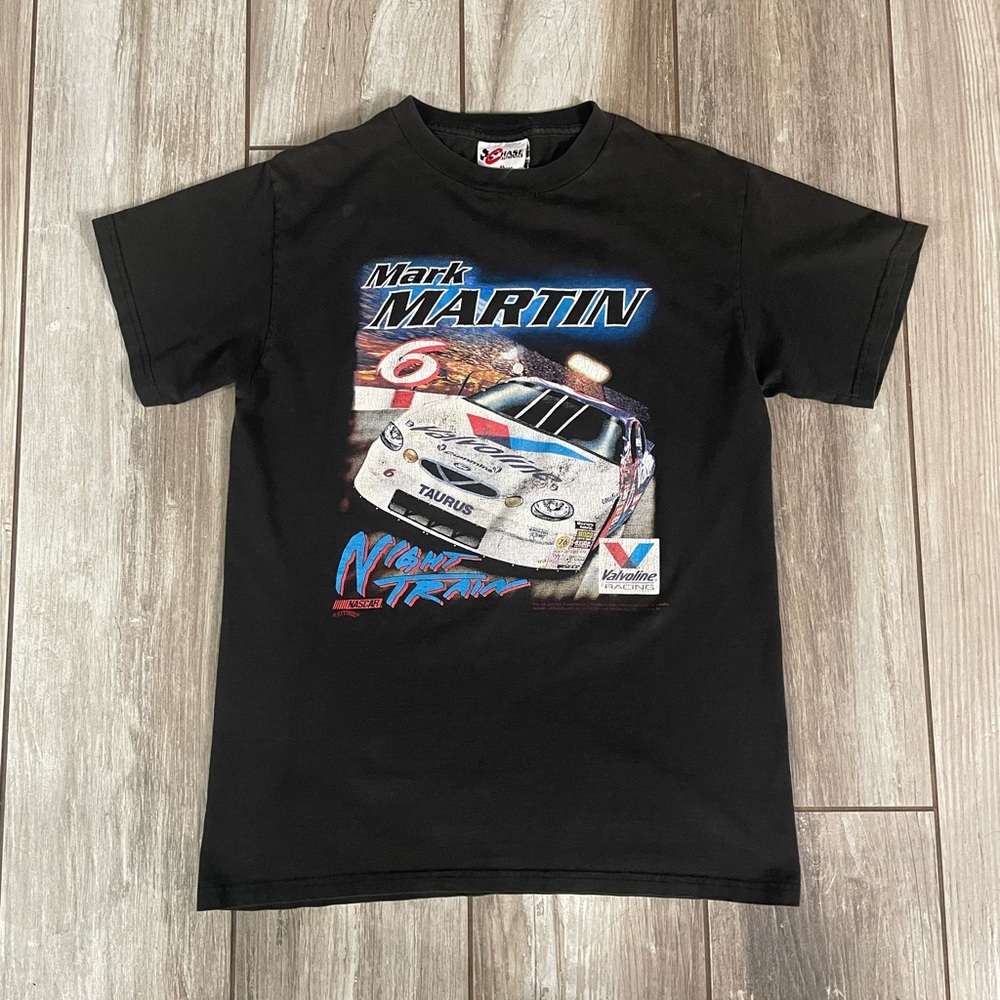 Vintage 1998 Mark Martin Night Train NASCAR Tee